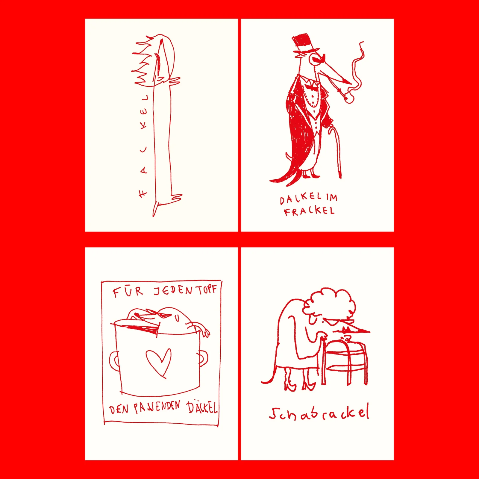 Gianluca Scigliano 10 dackelige Postkarten: Set zum Verschicken & Verschenken Gianluca Scigliano 10 dackelige Postkarten: Set zum Verschicken & Verschenken