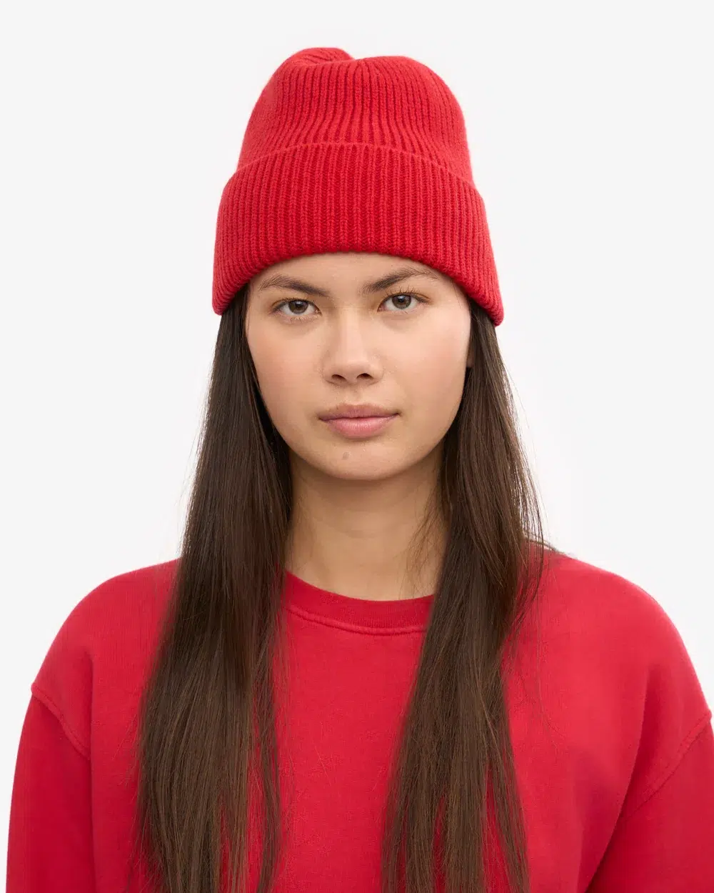 Colourful Standard Mütze Kurz Merinowolle Scarlet Red