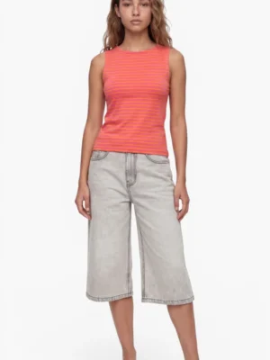 24 Colours Top Pink Orange gestreift