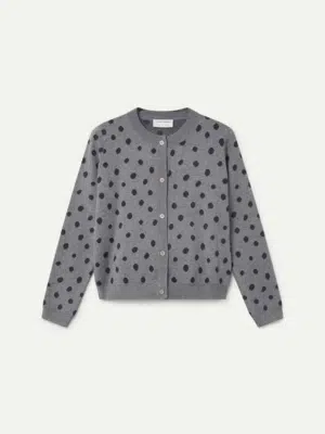 Compania Fantastica Cardigan Polka Dots Grau