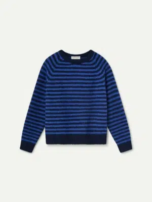 Compania Fantastica Pullover Gestreift Blau Dunkelblau