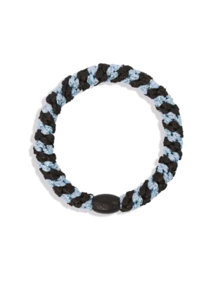 Kknekki Haargummi Brown seablue glitter Stripe