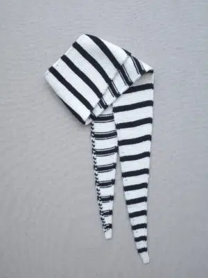 Boii Studios Schal Bisse Off White Black