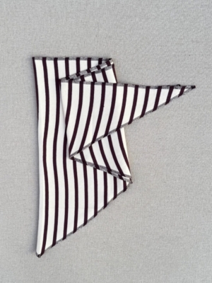 Boii Studios Schal Fio Stripe Stripe Off White Bordeaux