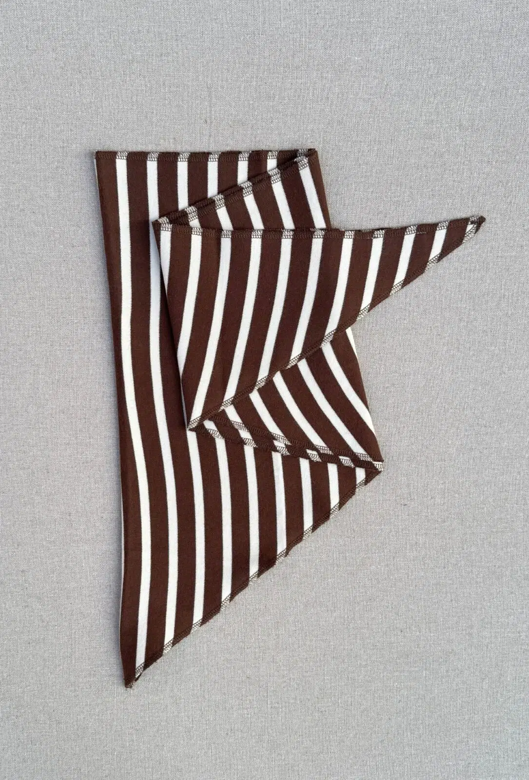 Boii Studios Schal Fio Stripe Brown Off White