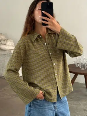 Boii Studios Langarmshirt Tinsi Check Gartner