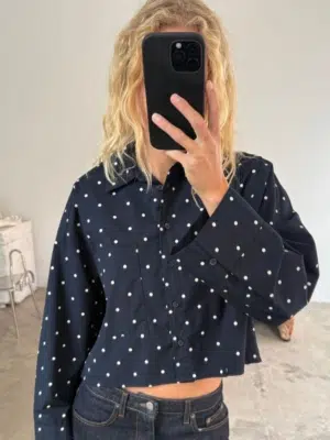 Boii Studios Shirt Anette Simple Dot Navy