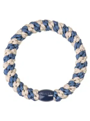 Kknekki Haargummi Indigo ivory stripe
