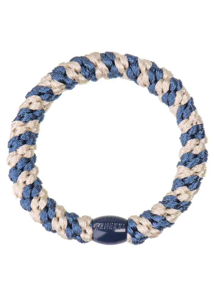 Kknekki Haargummi Indigo ivory stripe