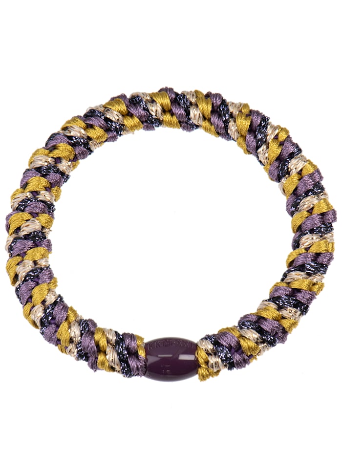 Kknekki Haargummi Mix Mauve-Dark purple glitter