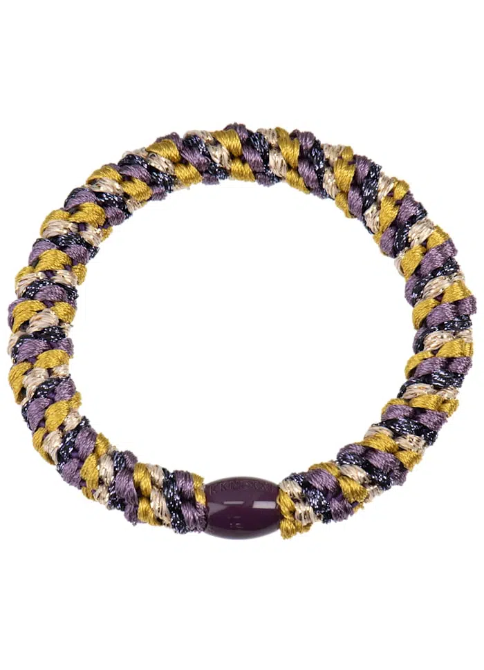 Kknekki Haargummi Mix Mauve-Dark purple glitter