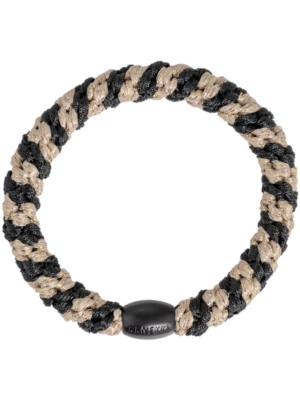 Kknekki Haargummi Black-beige glitter stripe