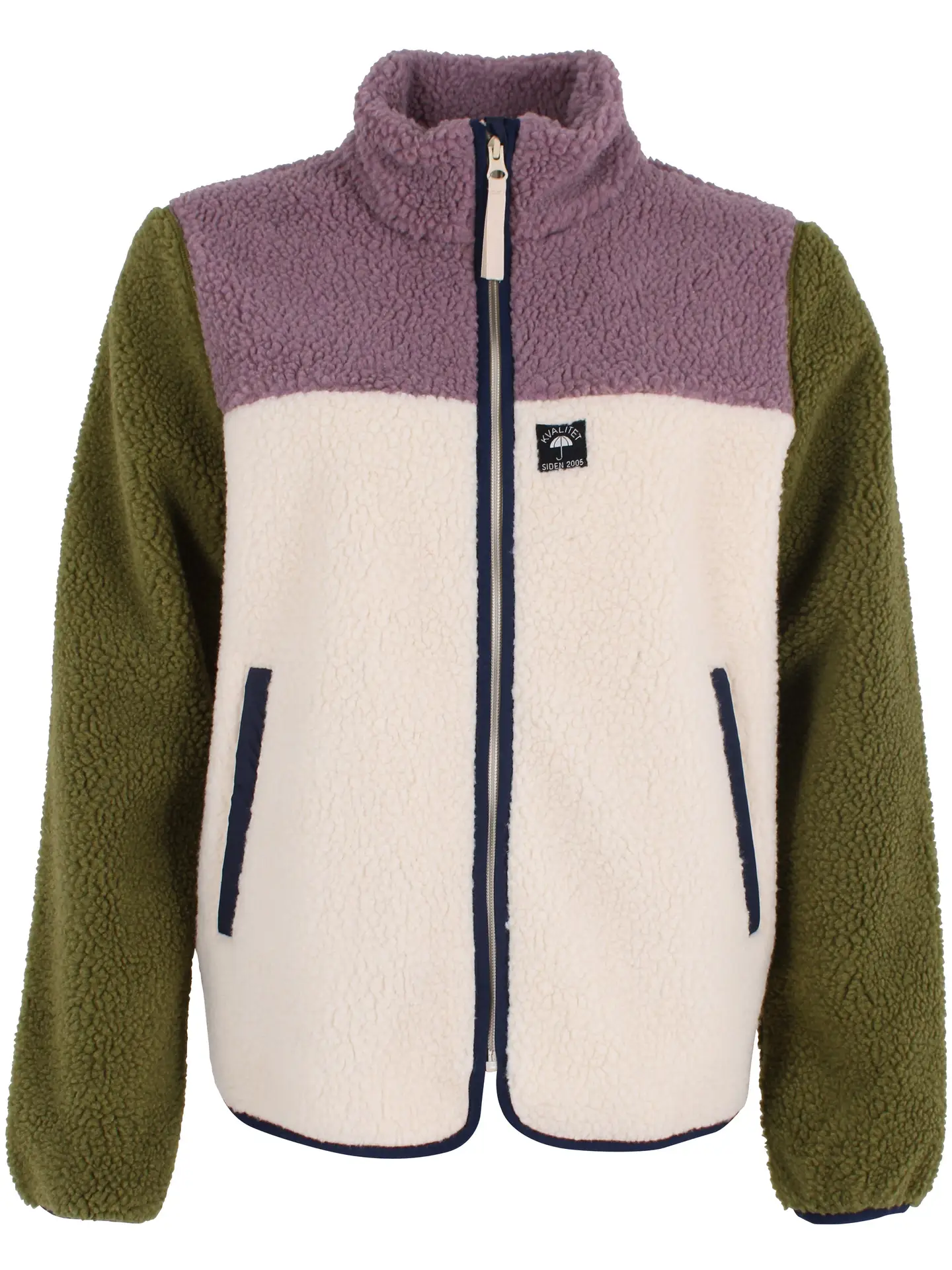 Danefae København Fleecejacke Beige Mauve Oliv