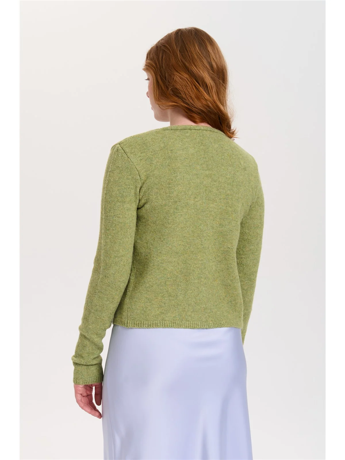 24 Colours Cardigan Grün mit Schleife
