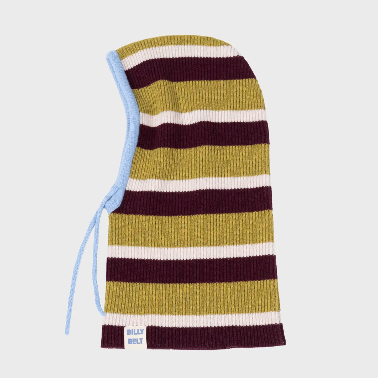BILLYBELT Balaclava Gestreift Olive Weinrot