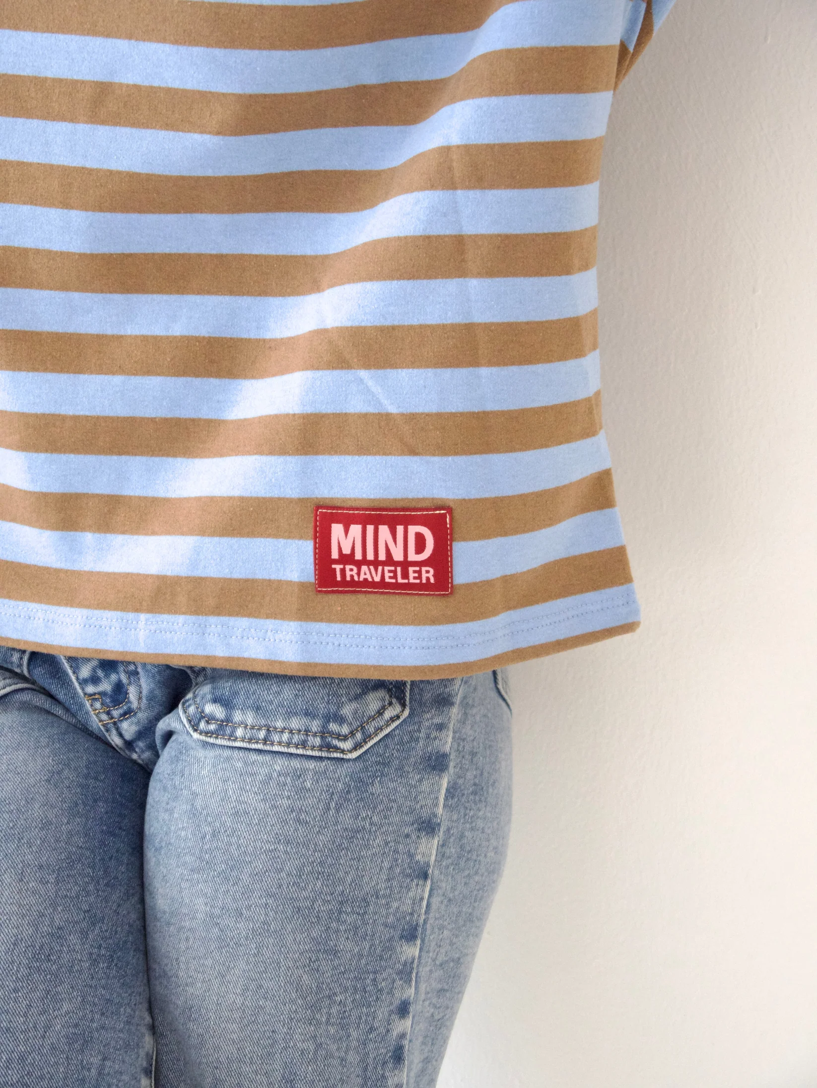 Mindtraveler Langarmshirt Nuria Blau Braun Mindtraveler Langarmshirt Nuria Blau Braun