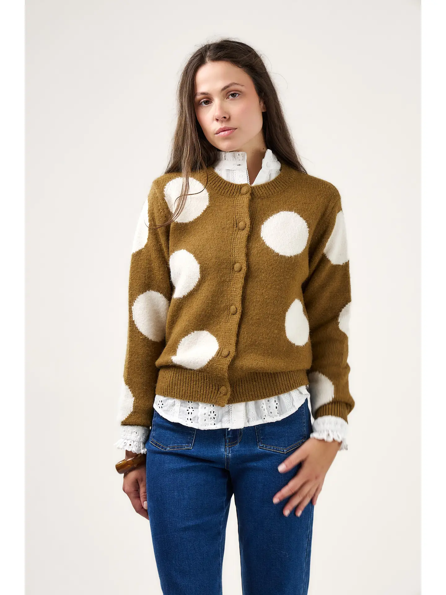 Calie Paris Strickjacke Christina olive