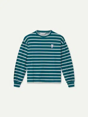 Compania Fantastica Langarmshirt Gestreift Blau Weiß