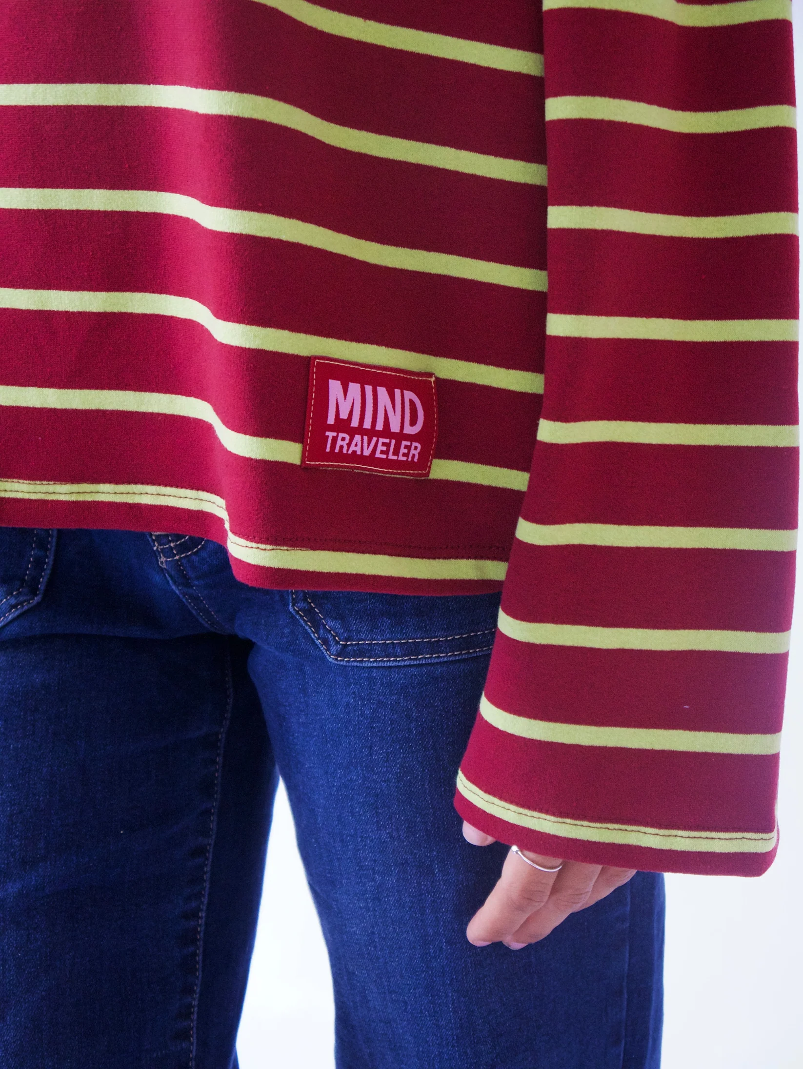 Mindtraveler Langarmshirt Miriam Weinrot Grün Mindtraveler Langarmshirt Miriam Weinrot Grün