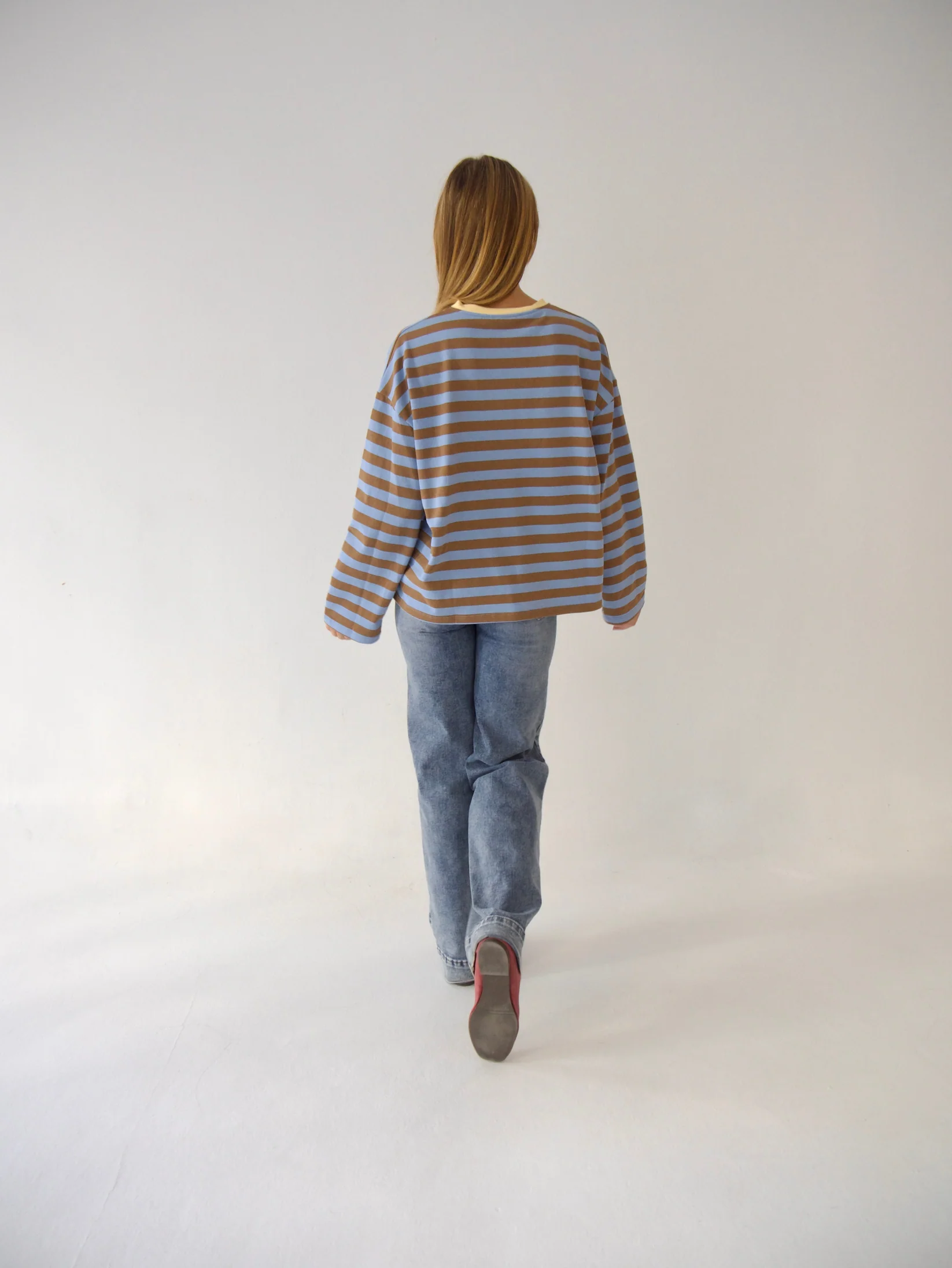 Mindtraveler Langarmshirt Nuria Blau Braun