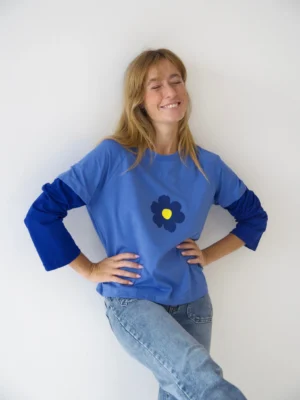 Mindtraveler Langarmshirt Aria Blau
