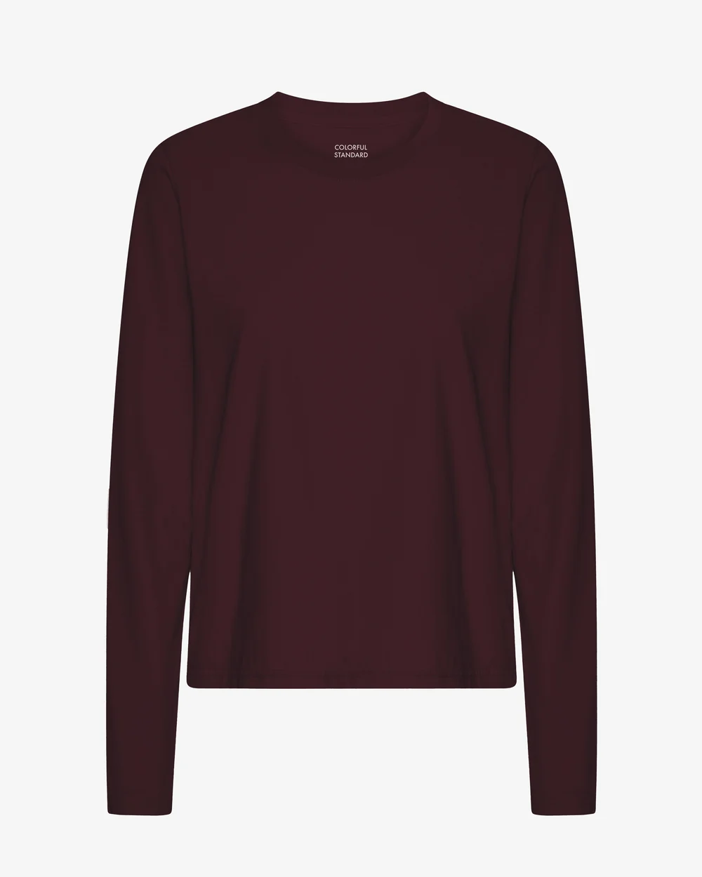 Colourful Standard Organic Langarmshirt Oxblood Red