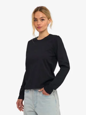 Colourful Standard Organic Langarmshirt Deep Black