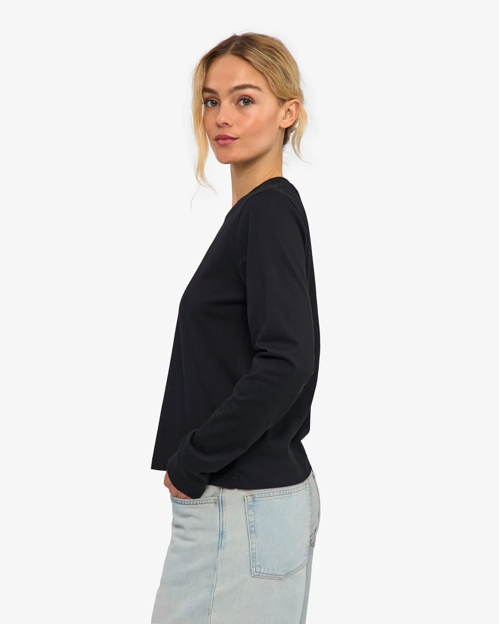 Colourful Standard Organic Langarmshirt Deep Black Colourful Standard Organic Langarmshirt Deep Black