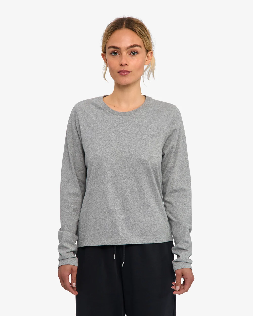 Colourful Standard Organic Langarmshirt Heather Grey