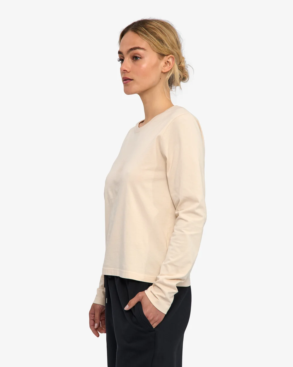 Colourful Standard Organic Langarmshirt Ivory White Colourful Standard Organic Langarmshirt Ivory White