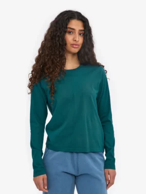 Colourful Standard Organic Langarmshirt Ocean Green