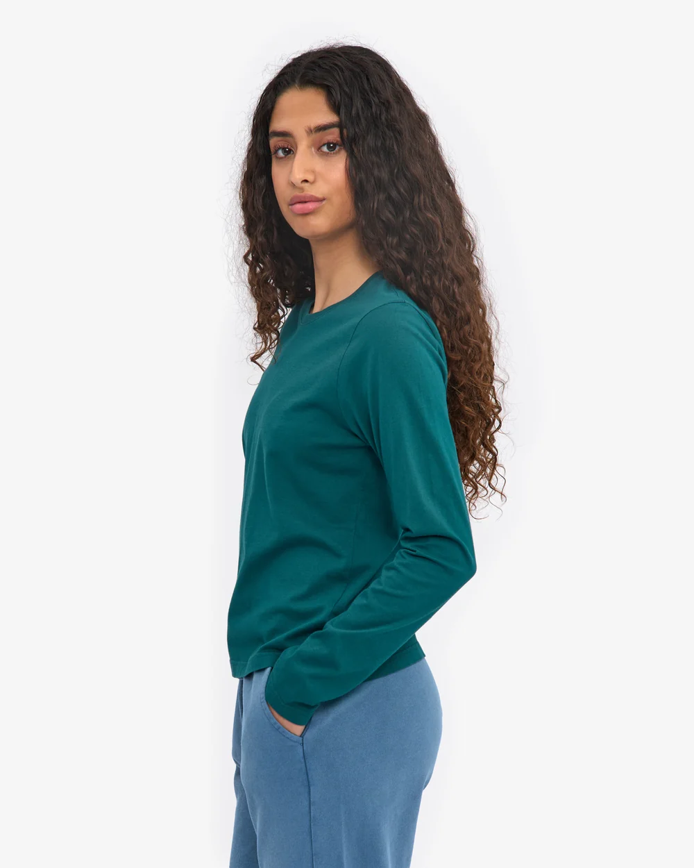 Colourful Standard Organic Langarmshirt Ocean Green Colourful Standard Organic Langarmshirt Ocean Green