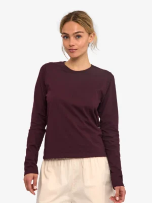 Colourful Standard Organic Langarmshirt Oxblood Red