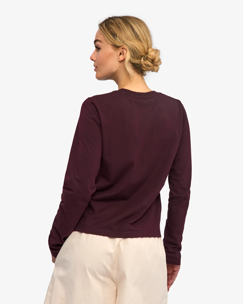 Colourful Standard Organic Langarmshirt Oxblood Red Colourful Standard Organic Langarmshirt Oxblood Red