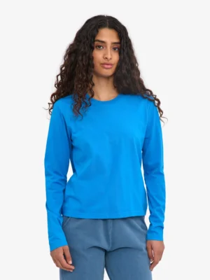 Colourful Standard Organic Langarmshirt Pacific Blue