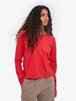 Colourful Standard Organic Langarmshirt Red Tangerine