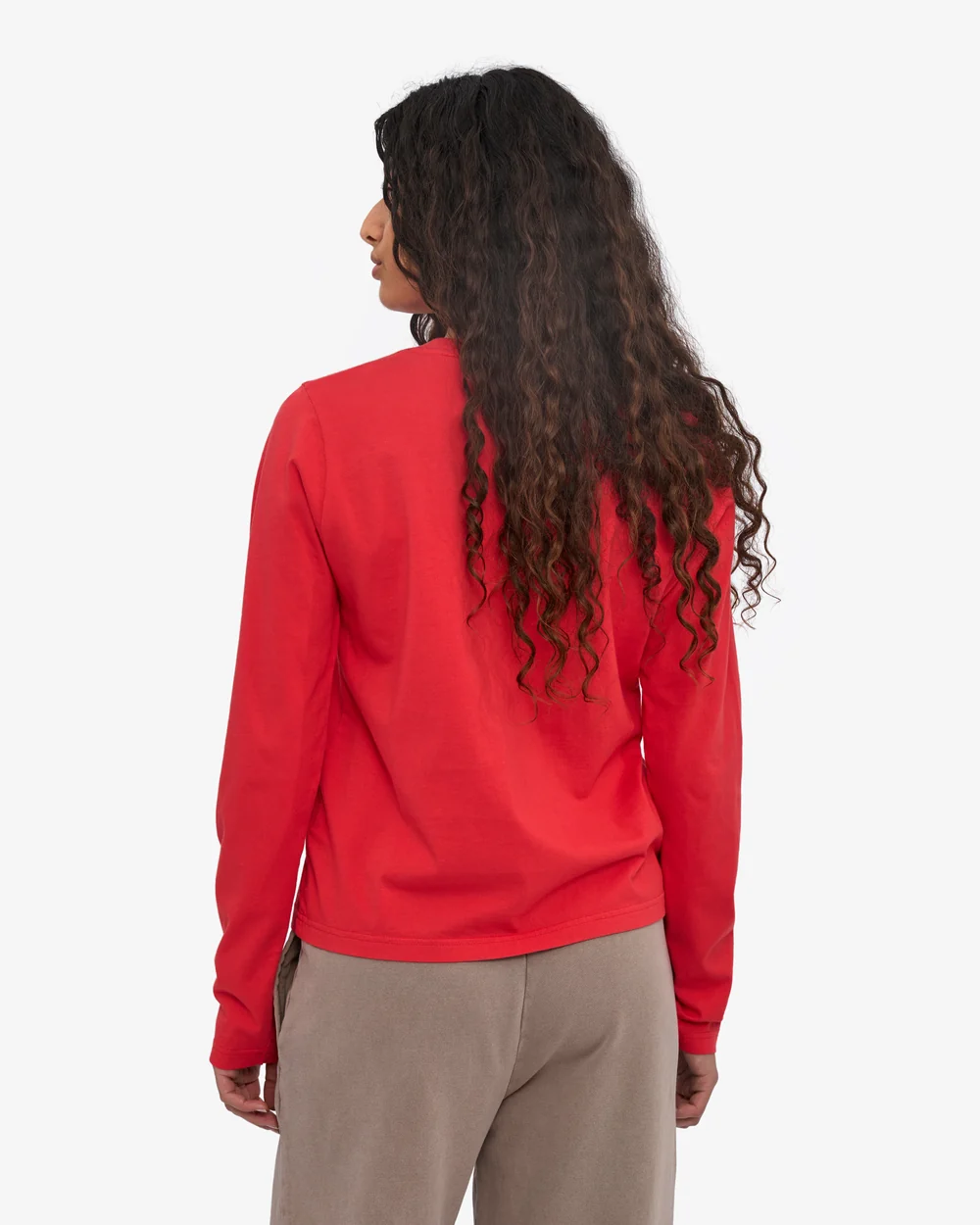 Colourful Standard Organic Langarmshirt Red Tangerine Colourful Standard Organic Langarmshirt Red Tangerine