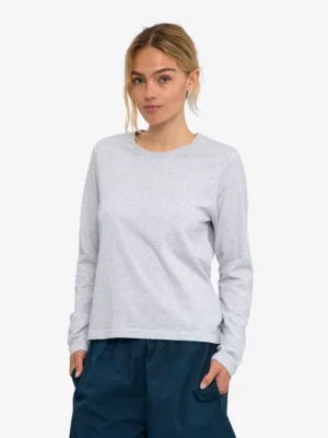 Colourful Standard Organic Langarmshirt Snow Melange