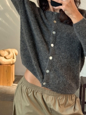 Boii Studios Strickjacke Flora Mole Melange