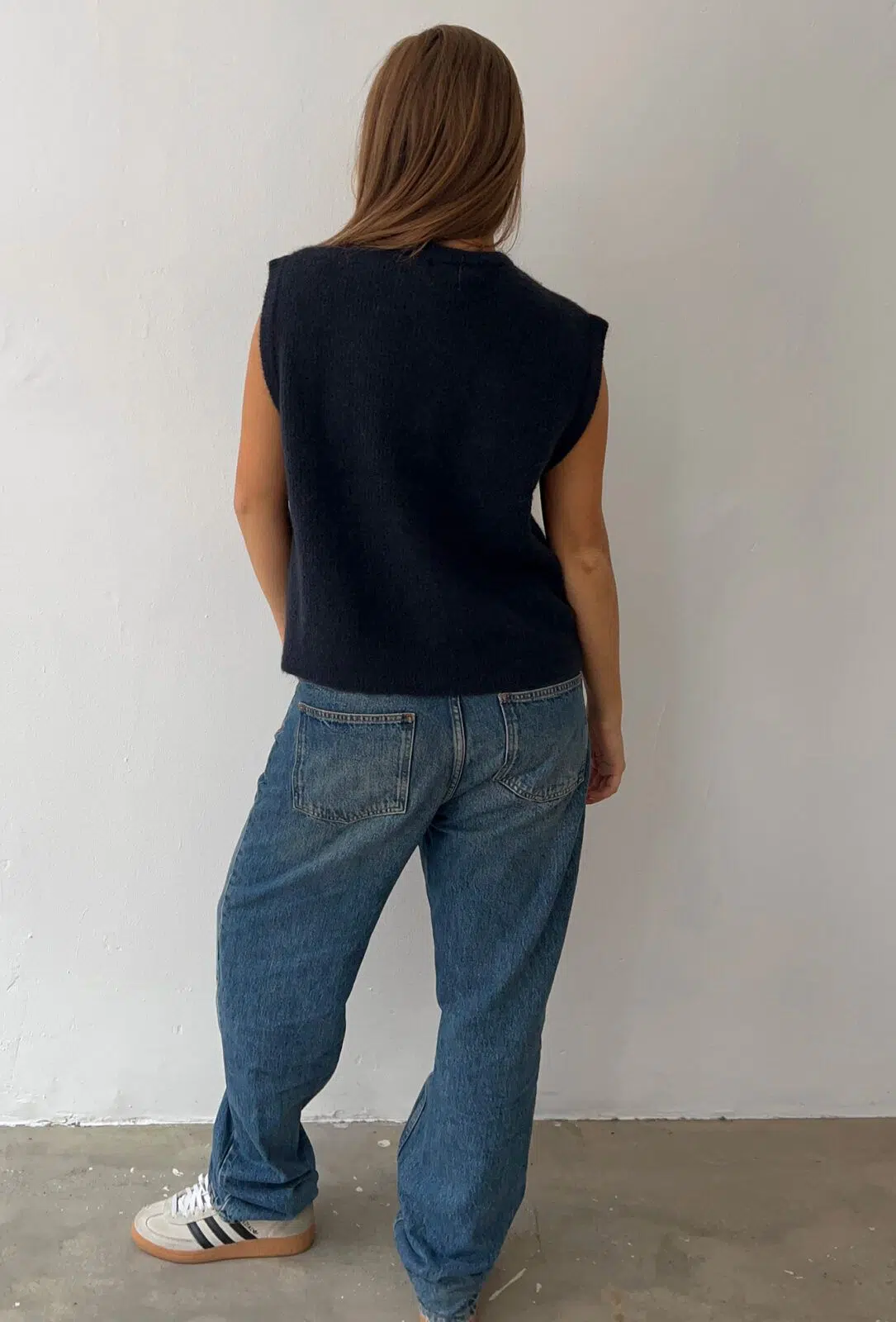 Boii Studios Strickweste Hirse Navy