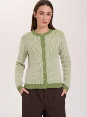 24 Colours Stickjacke hellgrün