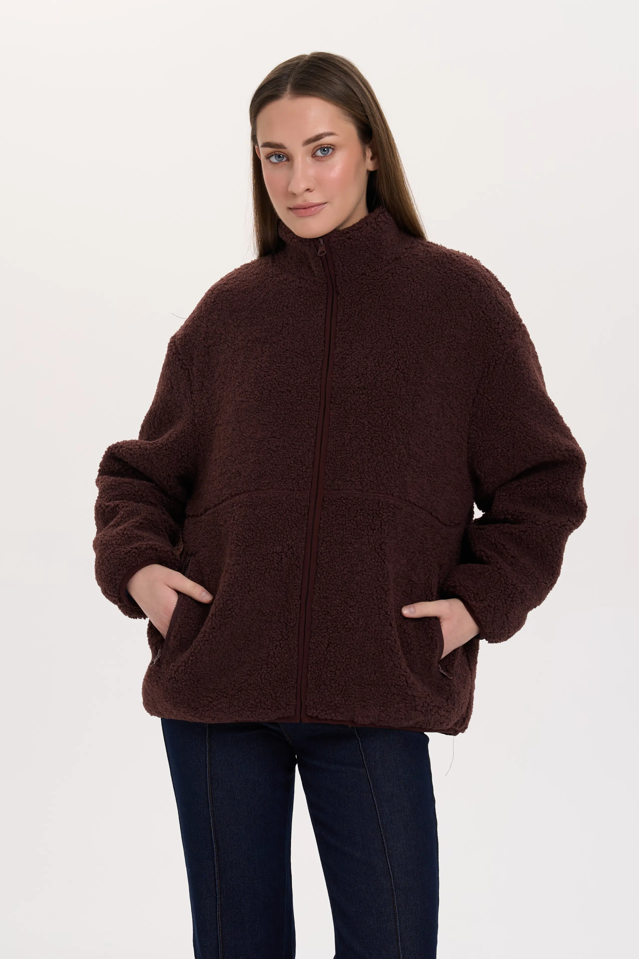 24 Colours Teddyjacke dunkelbraun 24 Colours Teddyjacke dunkelbraun