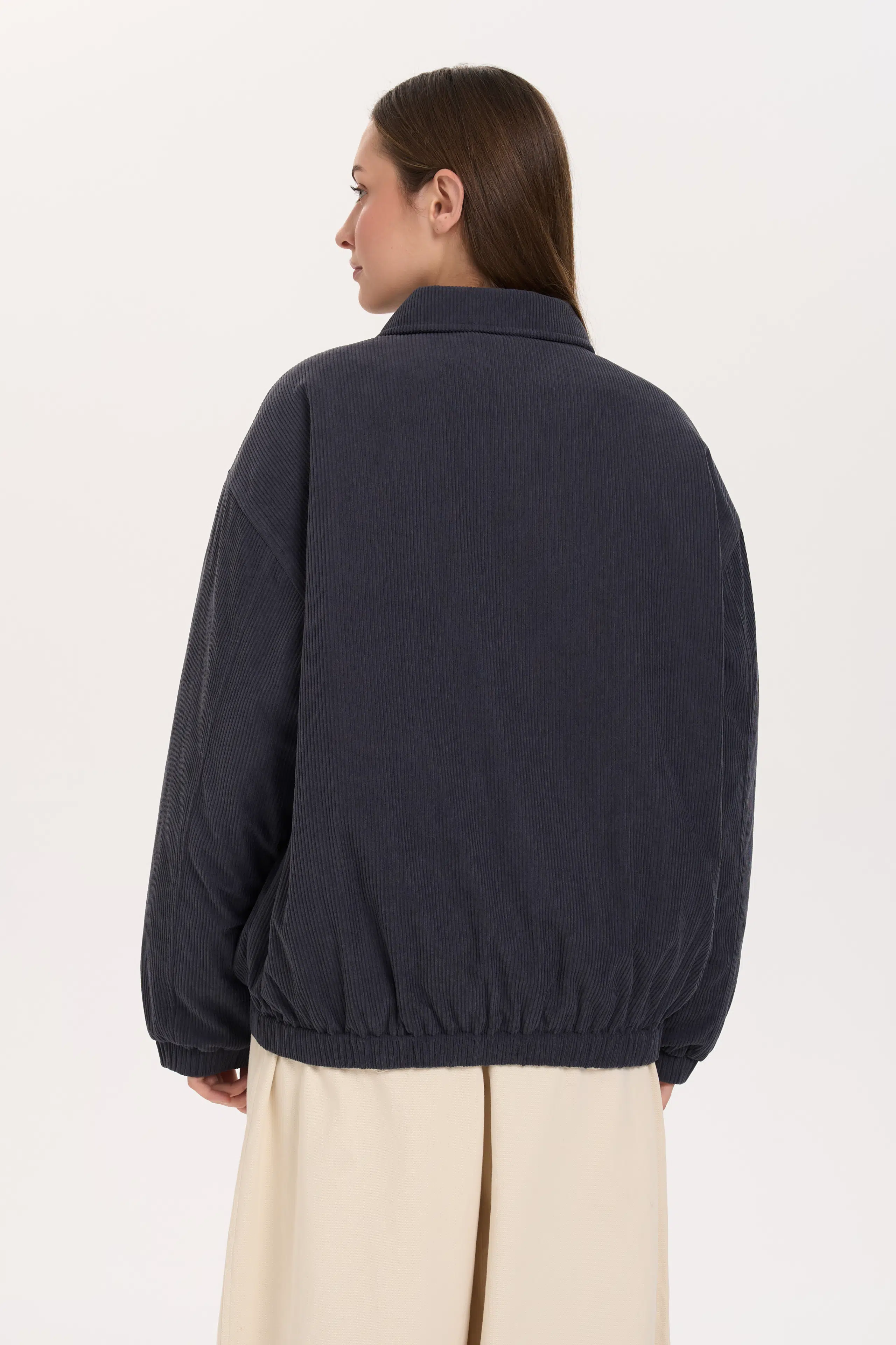 24 Colours Cordjacke dunkelgrau