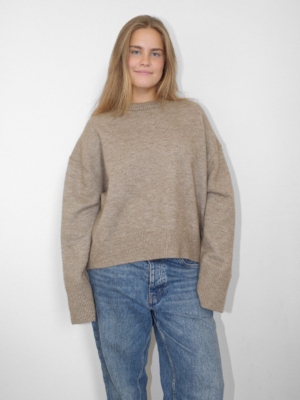 Boii Studios Strickpullover Olol Beige Melange