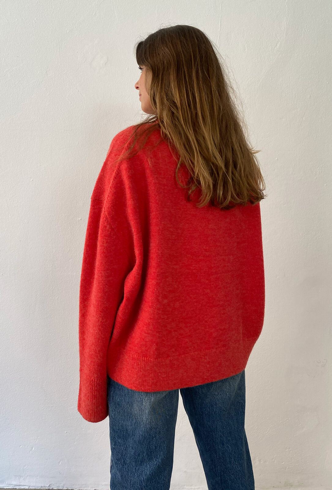 Boii Studios Strickpullover Olol Red Boii Studios Strickpullover Olol Red