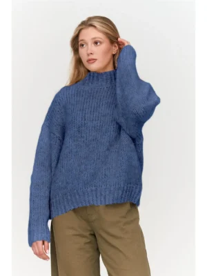 24 Colours Strickpullover Blau