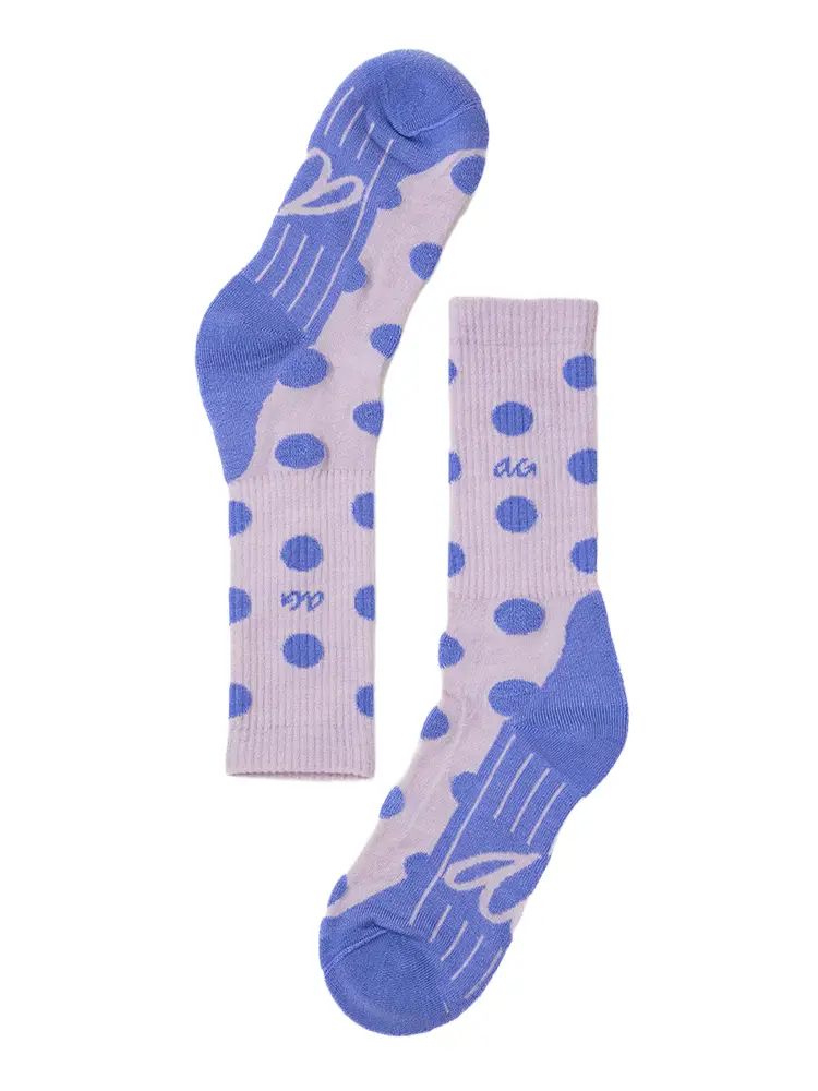 Alfredo Gonzales Socken Merino Hike Dots Lila