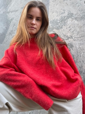 Boii Studios Strickpullover Olol Red