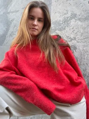 Boii Studios Strickpullover Olol Red