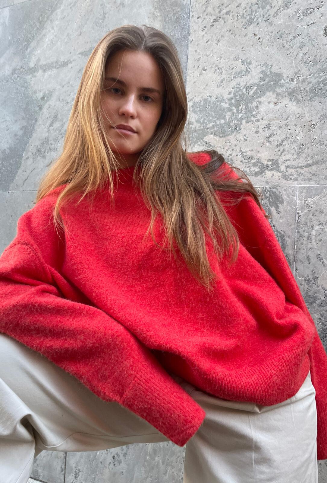 Boii Studios Strickpullover Olol Red